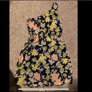Lulus one shouldered floral dress - size S